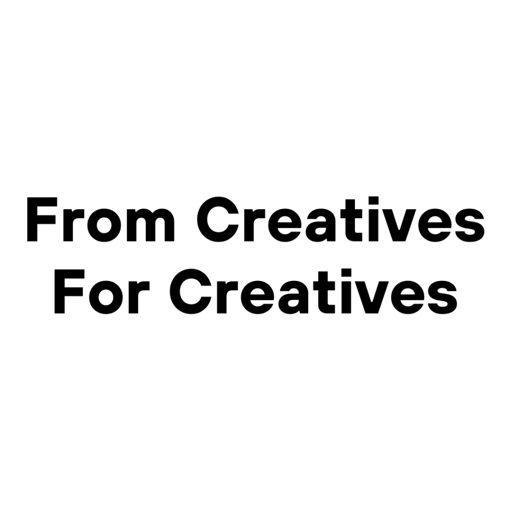 Hier ist das provisorische Logo von From Creatives For Creatives.
