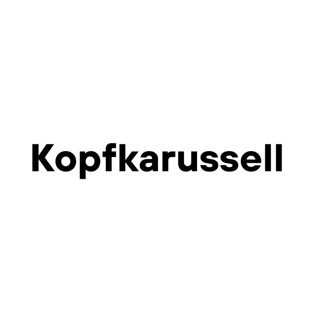 Hier ist das provisorische Logo von Kopfkarussell.